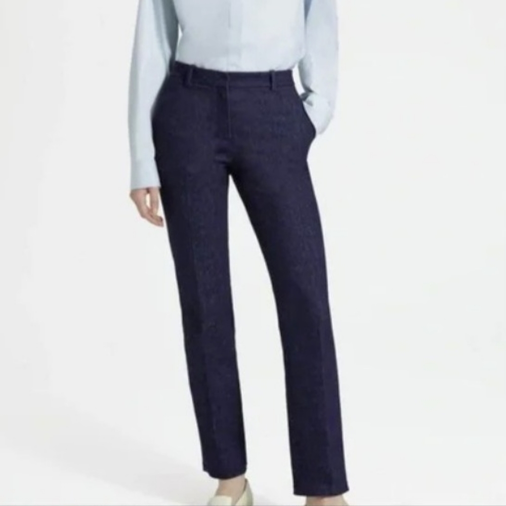 Theory Straight Classic Trouser Pants Denim Navy / Indigo - Size 2